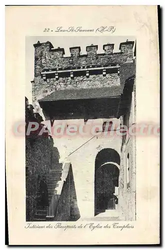 Cartes postales Luz St Sauveur remparts �glise des templiers