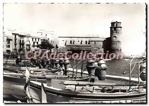 Moderne Karte Collioure Vue Sur Le Port lamparo