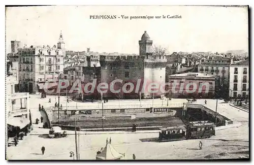 Cartes postales Perpignan Vue Panoramique Sur Le Castillet
