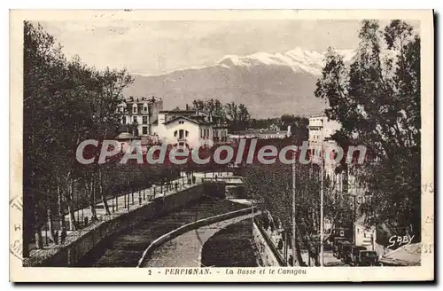 Cartes postales Perpignan La Basse Et Le Canigou