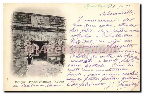 Cartes postales Perpignan Porte De La citadelle