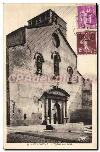 Cartes postales Perpignan Eglise La Real