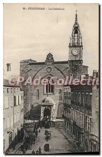 Cartes postales Perpignan La Cathedrale