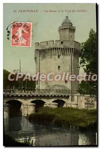 Cartes postales Perpignan La Basse Et La Pont Du Castilet