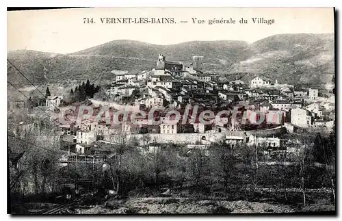 Cartes postales Vernet Les Bains Vue Generale Du village