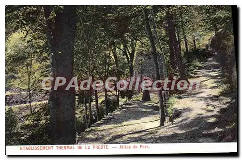 Ansichtskarte AK Etablissement Thermal De La Preste Allees Du Parc