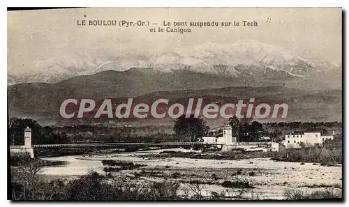Cartes postales Le Boulou Le Pont Suspendu Sur Le Tech