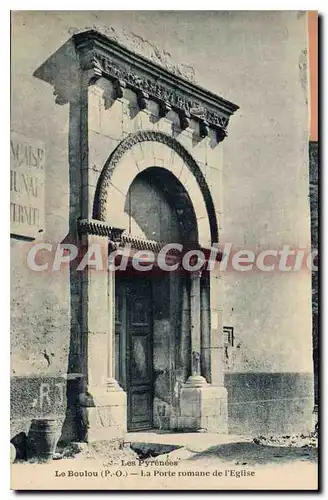 Cartes postales Le Boulou La Porte Romane De I'Eglise