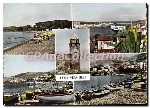 Cartes postales moderne cote Vermeille Argeles Sur Mer Port Vendres Collioure Banyuls-sur-mer Cerbere