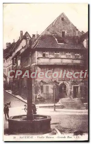 Ansichtskarte AK Saverne Vieille Maison Grande Rue