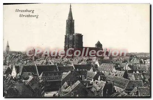 Cartes postales Strasbourg vue g�n�rale