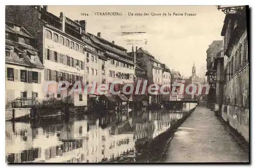 Ansichtskarte AK Strasbourg Un Coin Des Quais De La Petite France