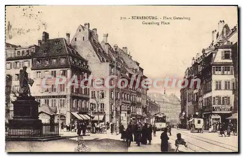 Cartes postales Strasbourg La Place Gutenberg