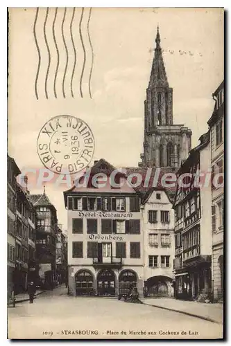 Cartes postales Strasbourg Place Du March� aux cochons de lait