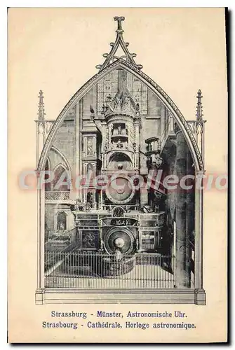 Ansichtskarte AK Strasbourg cath�drale horloge astronomique