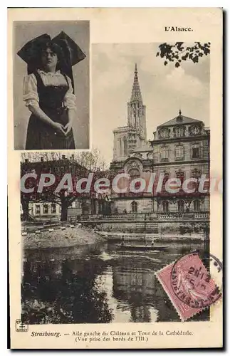 Cartes postales STRASBOURG Aile Gauche du Chateau Et Tour