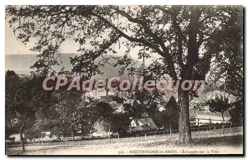 Cartes postales Niederbronn Les Bains Echappee Sur La Ville