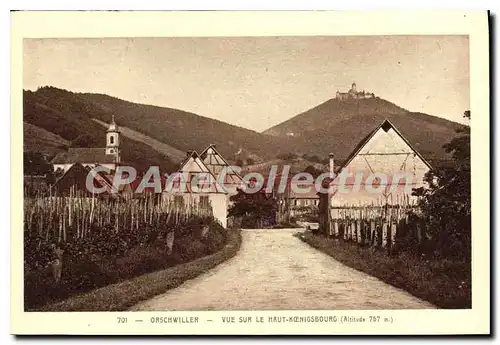 Cartes postales Orschwiller Vue Sur Le Haut Koenigsbourg