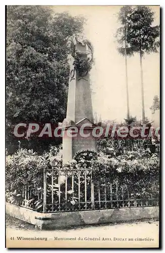 Cartes postales Wissembourg Monument Du General Abel Douay