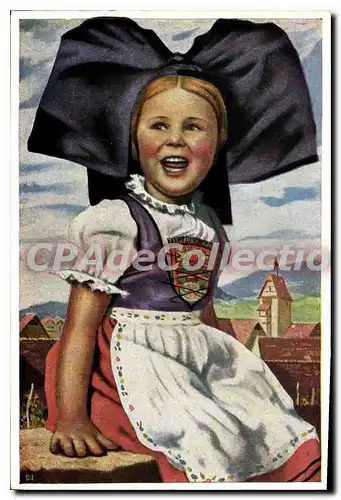 Cartes postales moderne jeune alsacienne Paul Weiss
