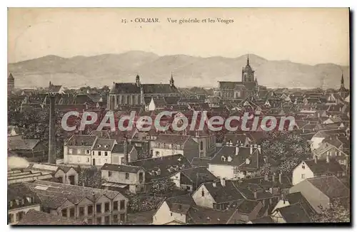 Cartes postales Colmar Vue Generale Et Les Vosges