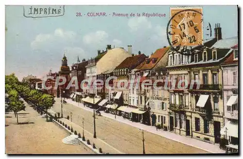 Cartes postales Colmar Avenue De La Republique