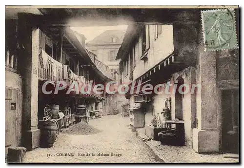 Cartes postales Colmar Rue De la Maison Rouge