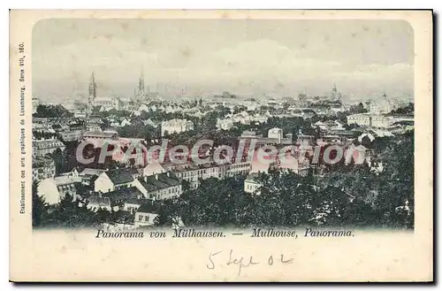 Ansichtskarte AK Muhlhausen Mulhouse Panorama