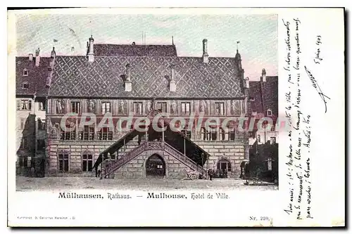 Cartes postales Mulhouse Hotel De Ville