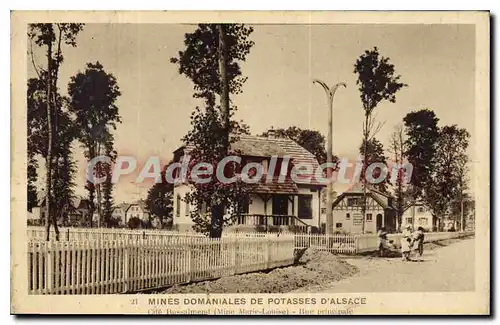 Cartes postales Mines Domaniales De Potasses D'Alsace cit� Rossalmend mine Marie Louise