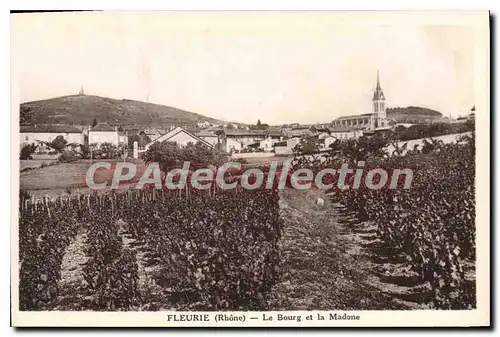 Cartes postales Fleurie le Bourg Et La Madone