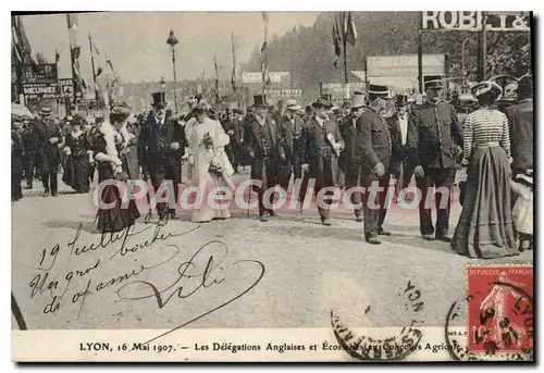 Ansichtskarte AK Lyon Les Delegations Anglaises Et Ecosaises au concours agricole 16 mai 1907