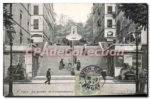 Cartes postales Lyon La Montee De I'Amphitheatre