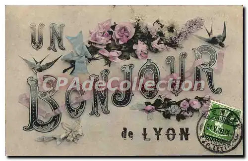 Cartes postales Lyon un bonjour