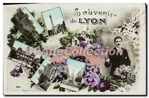 Cartes postales Souvenir De Lyon