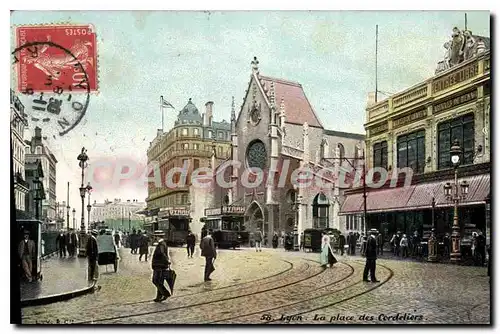 Cartes postales Lyon La Place Des Cordeliers