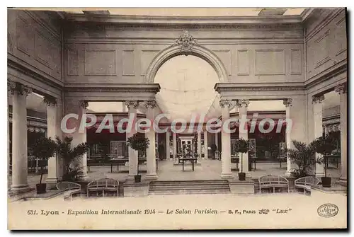 Cartes postales Lyon Exposition Internationale 1914 salon parisien