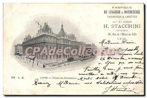 Cartes postales Lyon Palais Du Commerce