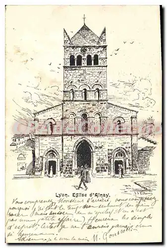 Cartes postales Lyon �glise d'Ainay