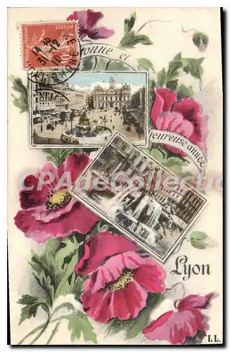 Cartes postales Lyon bonne et heureuse ann�e