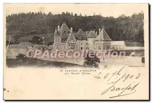 Cartes postales Chateau D'Azolette Pres Monsols