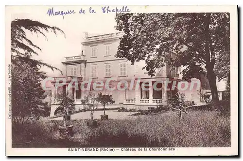 Cartes postales Saint Verand Chateau De La Chardonniere