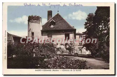 Ansichtskarte AK Saint Verand Chateau De La Garde