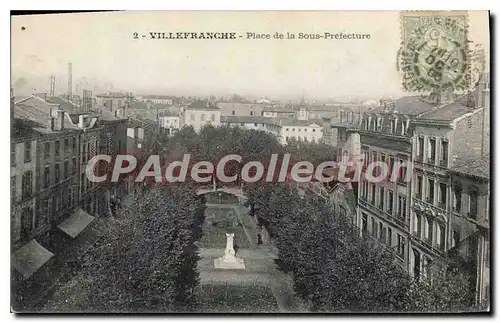 Cartes postales Villefranche Place De La Sous Prefecure