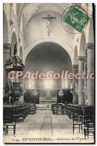 Cartes postales Amplepuis Interieur De I'Eglise