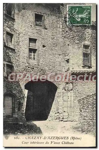 Cartes postales Chazay D'Azergues Cour ch�teau