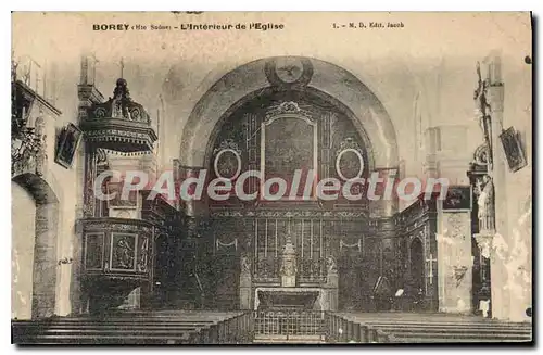 Cartes postales Borey L'Interieur De I'Eglise
