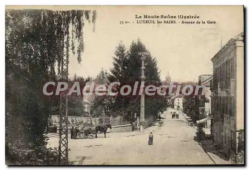 Cartes postales Luxeuil Les Bains Avenue De La Gare