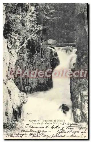 Cartes postales Servance Ruisseau De Miellin cascade du creux Marcot