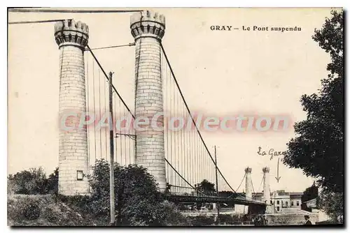 Cartes postales Gray Le Pont Suspendu